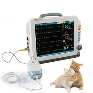 Moniteur de pression artérielle vétérinaire portable pour équipement médical vétérinaire Moniteur multiparamétrique pour la santé des animaux