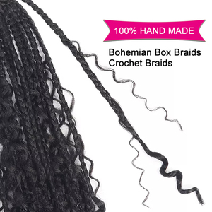 14 pulgadas Boho Box Crochet Hair Bohemian Goddess <span class=keywords><strong>River</strong></span> Bob Box Trenza Crochet Trenzas - Product Image 3
