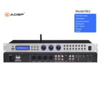 Nouveau processeur de guitare multi-effets en métal avec double écho et réverbération, pour diffusion FM, usage domestique/KTV, USB pour 4 canaux 15W