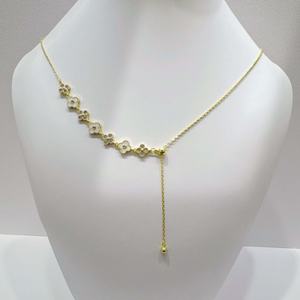 Collier cubain de luxe en argent 925 plaqué or 18 carats avec perles et papillon, forme Y, long, pour femme, prix usine - Product Image 4