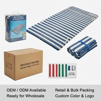 Matelas gonflable de piscine pour adultes, matelas flottant rayé en PVC, flotteur aquatique pour piscine, lac, complexe hôtelier, logo personnalisé OEM