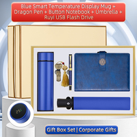 Ensemble Cadeau d'Entreprise OEM ODM : Mug Intelligent avec Affichage de Température, Carnet, Stylo Dragon, Parapluie, Clé USB – Logo Personnalisé
