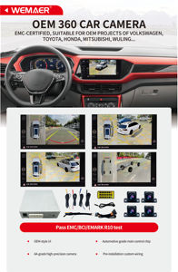 Wemaer HD 3D AVM LVDS <span class=keywords><strong>360</strong></span> градусов панорамная камера для автомобиля Nissan Patrol & Kicks для ближневосточной версии - Product Image 5