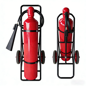 Estintore a <span class=keywords><strong>CO2</strong></span> su Ruote da 25kg, Non Conduttivo e Senza Residui, per Sale Elettriche/Impianti Chimici - Product Image 3