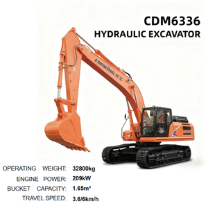Hochwertiger Lonking CDM6336 Hydraulik-Raupenbagger 32800kg 209kW 1,65m³ Schaufel Fortschrittliches Steuerungssystem & Optimierte Kühlung - Product Image 2