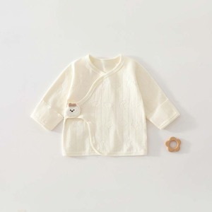 Paquete de 4 Camisetas Tipo Kimono para Bebé |   Tops de algodón de manga larga con estampado de estrellas, lunas <span class=keywords><strong>y</strong></span> nubes |   Parche de Felpa |   95% Algodón 5% Elastano - Product Image 5