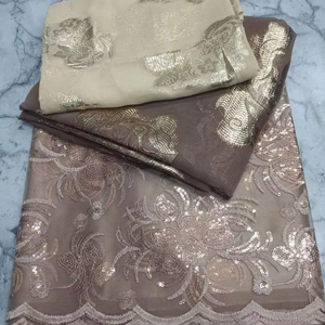 ชุดแต่งงานฟารันซาวีขายดี คุณภาพสูง ผ้าไหมแท้ 100% ระบายอากาศได้ดี พิมพ์ลายหลากสี ประดับคริสตัล ดีไซน์แบบดิรัก โซมาลี ทอแบบดั้งเดิม - Product Image 1