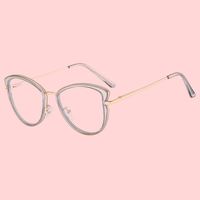 Monturas de Gafas Ópticas Cat Eye TR90 de Alta Calidad para Mujer, Diseño de Bloques de Color a la Moda, Gafas Anti Luz Azul para Miopía