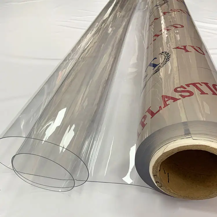 Pellicola in PVC trasparente trasparente personalizzata diretta dalla fabbrica per il confezionamento di pellicole da tavolo