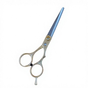 6-Inch Stainless Steel Ceramic <b>Handle</b> Barber Scissors Set Straight Blade Hair Cutting Thinning <b>Shears</b> Hairdressing Kit - Product Image 3