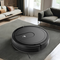 Robot Vacuum Pintar Terintegrasi untuk Hotel, Navigasi GYRO, Kontrol Jarak Jauh, Pembersihan Otomatis Basah Kering, HEPA EU/US
