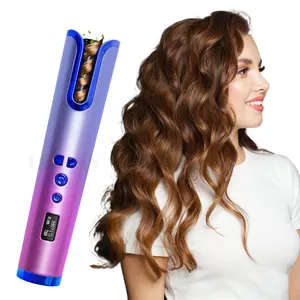 Venda quente deusa cachos automático elegante cabelo curler 6 temperatura controle curler