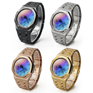 GA-2100 Nouveau produit Band Mod Kit avec bracelet en acier inoxydable et boîtier en métal pour pièces de montre de rechange GA2100 <span class=keywords><strong>GA2110</strong></span> - Product Image 4