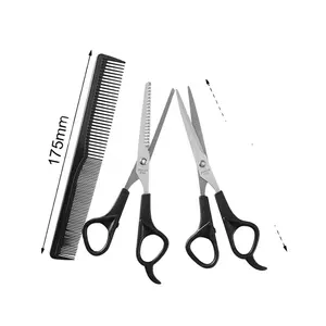 De gros ciseaux de coiffeur peigne-YDM-ciseaux de coupe de cheveux, peigne pour Salon de coiffure et barbier, ensemble pour éclaircir, couper la chevelure, coupe-cheveux, pièces