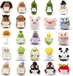 Pato positivo de patas largas de punto hecho a mano con alas, apoyo emocional, pato Ángel, Animal de ganchillo para regalo de cumpleaños inspirador - Product Image 6