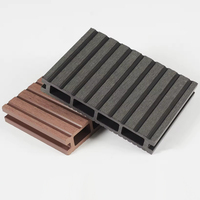 Platelage Extérieur Rainuré en WPC, Dalles de Terrasse en Composite Bois-Plastique Étanche pour Sols Extérieurs, Vente en Gros