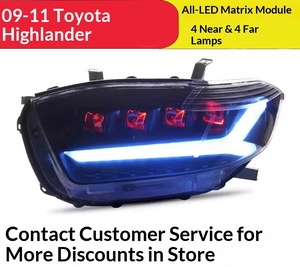 Conjunto de Faros LED de 12V para Modelos 07-11, Lente Modificada con Matriz de Luz Fluida, Señal de Giro y Luz Diurna - Product Image 4