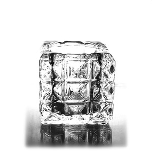ขายร้อนสร้างสรรค์ขวดลูกบาศก์ขวดที่มีฝาปิดคริสตัลบัวชาเชิงเทียนแสง - Product Image 2