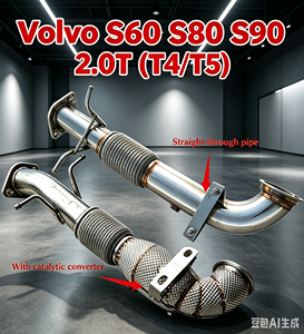 Collecteur d'échappement turbo en acier inoxydable haute performance avec isolation thermique, remplacement pour Volvo <span class=keywords><strong>S60</strong></span> S80 S90 2.0L 2.0T T4 <span class=keywords><strong>T5</strong></span> - Product Image 1