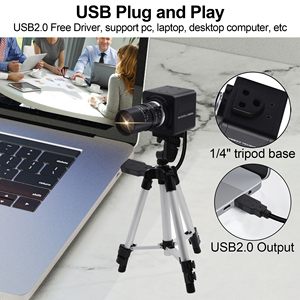 CS 2.8-12Mm/5-50Mm Zoom Quang Học <span class=keywords><strong>Webcam</strong></span> 8MP 3264X2448P <span class=keywords><strong>USB</strong></span> 2.0 Varifocal Máy Ảnh UVC Cắm Chơi Công Nghiệp Lightburn Máy Ảnh Mini - Product Image 5