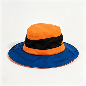 Sombrero de Pescador para Mujer con Bloques de Color, Ala Ancha, UPF50+, Transpirable, de Malla, para Pesca, Viajes, Playa - Product Image 3