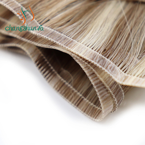 <span class=keywords><strong>Extensiones</strong></span> de trama de pelo de riel plano, ombré, rubio ceniza, <span class=keywords><strong>Balayage</strong></span>, ruso, Remy, venta al por mayor de fábrica - Product Image 5