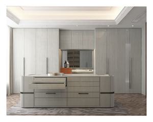 מערכת ארון בגדים מודולרית עם מדפים פתוחים ודלת אקרילית לארון - Product Image 5