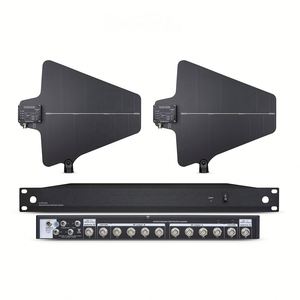 UA844 + UA874 Amplificador de señal de micrófono inalámbrico profesional de estilo simple Sistema de distribución de antena de 10 canales - Product Image 1