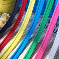 Bande élastique recouverte de 98 couleurs assorties (polyester couleur unie) pour textiles de maison, garnitures de canapé, passepoil de rideaux, vêtements