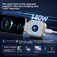 Pemisah Daya Penuh Baru yang Bercahaya 140W AI Auto Power-off Pelindung Baterai dengan Indikator Lampu LED