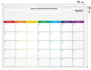 Planificador de pizarra magnética A3, calendario de pizarra blanca semanal, lista de Plan de menú - Product Image 3