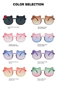 Lunettes de soleil <span class=keywords><strong>pour</strong></span> bébé unisexes de style dessin animé mignon, designs colorés, marque MOSI, UV400, sans monture, légères, mode enfant - Product Image 5