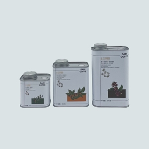 Lata Cuadrada de Hojalata para Granos de Café con Válvula, Impresión a Color, OEM y ODM, para Galletas y Dulces, 150g/250g/300g, Logotipo Personalizado - Product Image 2