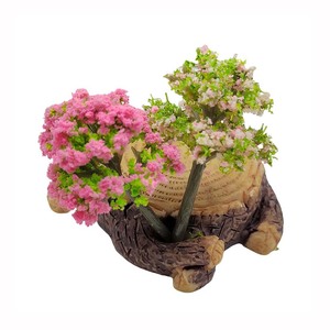 100pcs Miniature Fairy house resin <span class=keywords><strong>Mini</strong></span> Flower Tree DIY Bonsai đồ chơi trang trí cho vườn hoặc Dollhouse DIY dự án - Product Image 5