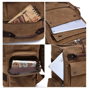 Sac à dos en toile pour <span class=keywords><strong>homme</strong></span>, nouvelle mode, grande capacité, ordinateur portable, décontracté, de haute qualité, sac à bandoulière de voyage, sac d'école pour étudiants, sac de sport - Product Image 6