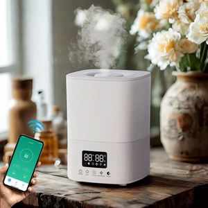 Hiện Đại Tối Giản 4L Xách Tay Im Lặng Thông Minh Sương Mù Tạo Độ Ẩm Phòng Ngủ Máy Tính Để Bàn Máy Tạo Độ Ẩm Không Khí Với Bầu Không Khí Đèn LED - Product Image 4