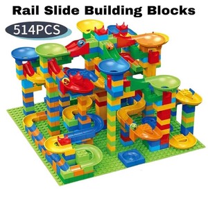 楽しい大理石ランビルディングブロックSTEMモンテッソーリ514個古典的な大きなブロックおもちゃ男の子のための女の子の建設おもちゃ - Product Image 6