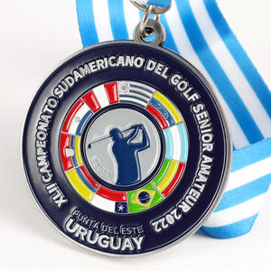 Vendita all'ingrosso medaglione medaglione di metallo glitterato in argento basket Netball club Sport medaglia premio Souvenir regali - Product Image 5