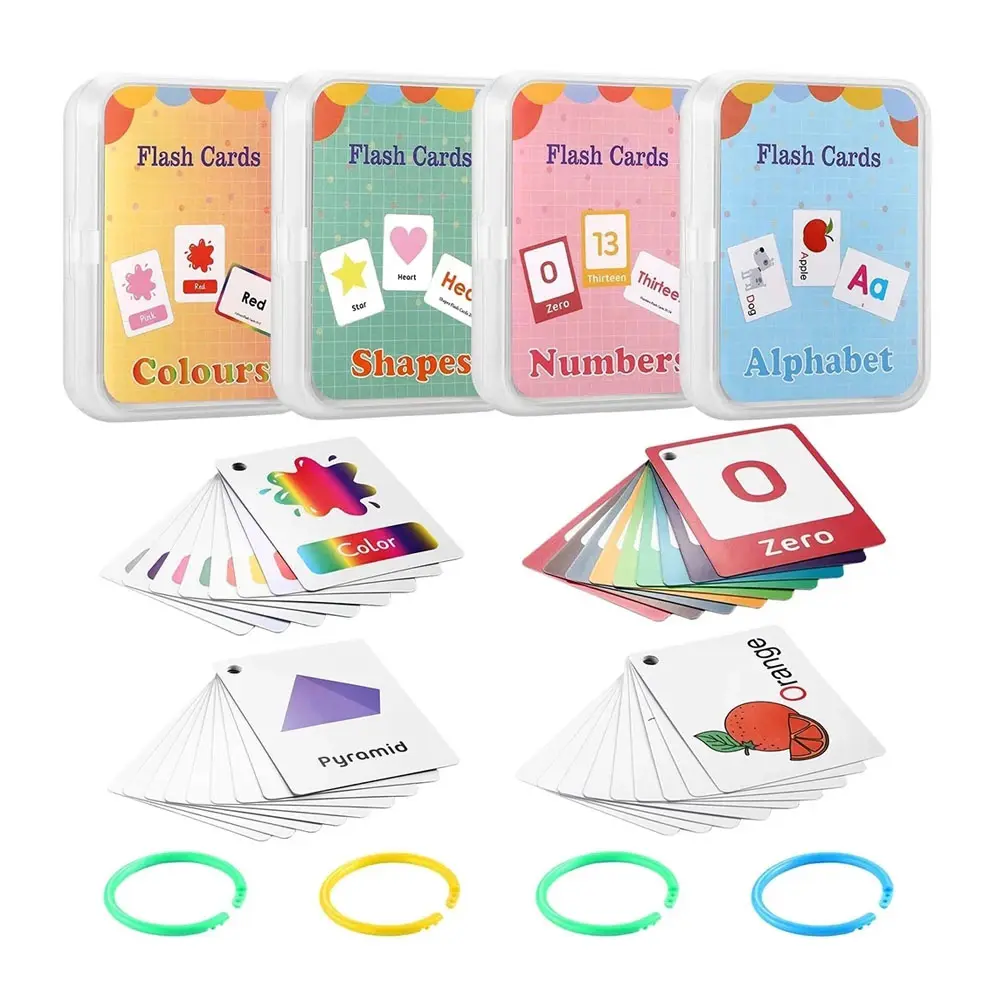 Montessori English Learning Cards Toy Animal Flash Card Pocket Cards Learning Educational Toys English Word Picture Match Game