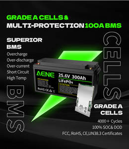 Оптовая продажа, литиево-ионная солнечная батарея 12 В 24 В 25,6 В для кемпинга, электрическая лодка 100Ah 150Ah 200Ah 280Ah <span class=keywords><strong>300Ah</strong></span> 400Ah - Product Image 2