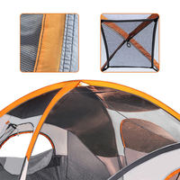 Tente de plage automatique anti-UV, ouverture instantanée, 3-4 personnes, une chambre, abri solaire pliable, portable, imperméable, quatre saisons