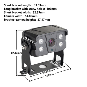 4Pin Heavy Duty xe AHD 1080p <span class=keywords><strong>Rear</strong></span> <span class=keywords><strong>View</strong></span> Backup máy ảnh đảo ngược tầm nhìn ban đêm không thấm nước kim loại trường hợp 12V 24V cho xe tải van rvs - Product Image 6