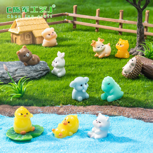 Miniatures décoratives Weij Moss pour micro-paysages : Ours, Cochon, <span class=keywords><strong>Lapin</strong></span> – Accessoires de jardinage DIY - Product Image 2