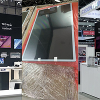 FHD 21.5 inci layar LCD TFT, kecerahan tinggi hiasan dinding mesin iklan aplikasi industri tanda digital