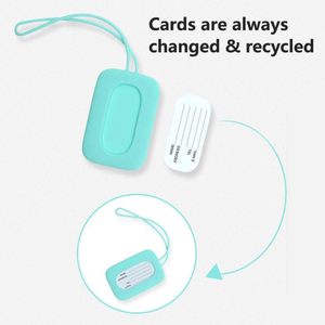 Targhetta per bagagli in Silicone colorato personalizzato porta etichette morbide per valigie con etichetta di indirizzo della carta d'identità alla moda etichetta per il bagaglio - Product Image 4