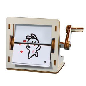 Máquina de Animación Manual de Pequeña Escala, Juguete Educativo STEM para Estudiantes, Materiales de Madera y Plástico - Product Image 5