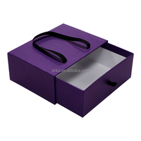 Emballage cadeau coulissant de couleur rose personnalisé de haute qualité écologique Boîte à tiroir en papier personnalisée avec extracteur pour cadeau