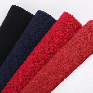 Tissu en lin lavé épais de couleur unie pour l'hiver, matériau en coton et lin texturé froissé pour l'artisanat et la couture - Product Image 6