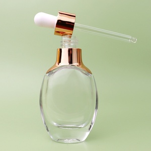 Hai Mystery Bouteille en verre de 30ml à fond épais Emballage cosmétique vide plat avec pompe à goutte pour le volume du sérum de soin de la peau - Product Image 4