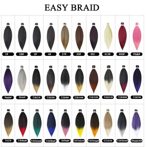 Venta al Por Mayor 3x Extensiones <span class=keywords><strong>Africanas</strong></span> Preestiradas Ez Braiding <span class=keywords><strong>para</strong></span> <span class=keywords><strong>Trenzas</strong></span> Moldeables en Agua Caliente Ombre Trenza Fácil <span class=keywords><strong>Cabello</strong></span> Sintético Pre-Estirado - Product Image 6